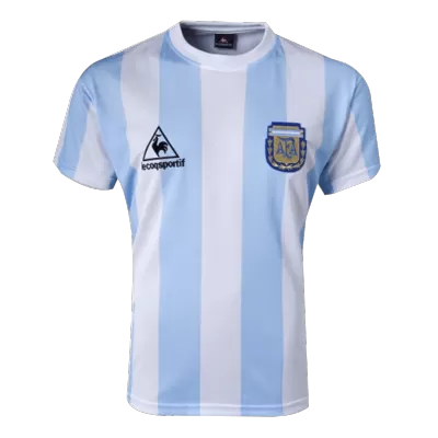 Men's Argentina Retro Home Soccer Jersey 1986 - worldjerseyshop