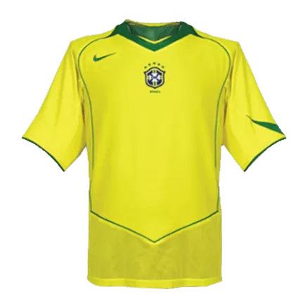 Men's Brazil Retro Home Soccer Jersey 2004 - worldjerseyshop