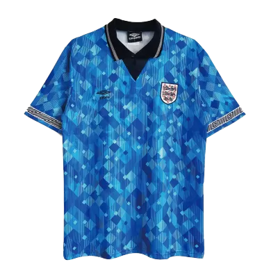 Men's England Retro Away Soccer Jersey 1990 - worldjerseyshop