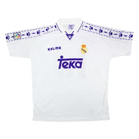 Men's Real Madrid Retro Home Soccer Jersey 1996/97 - worldjerseyshop