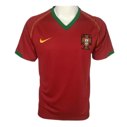 Men's Portugal Retro Home Soccer Jersey 2006 - worldjerseyshop