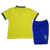 Kids Brazil Home Soccer Jersey Kits(Jersey+Shorts) 2022 - worldjerseyshop