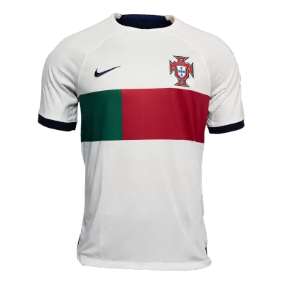 Men's Portugal Away Soccer Short Sleeves Jersey 2022 - worldjerseyshop