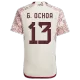 Men's Mexico G.OCHOA #13 Away World Cup Soccer Short Sleeves Jersey 2022 - worldjerseyshop
