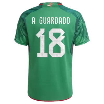 Men's Mexico A.GUARDADO #18 Home World Cup Soccer Short Sleeves Jersey 2022 - worldjerseyshop