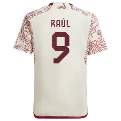 Men's Mexico Raúl #9 Away World Cup Soccer Short Sleeves Jersey 2022 - worldjerseyshop