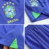 Kids Brazil Home Soccer Jersey Kits(Jersey+Shorts) 2022 - worldjerseyshop