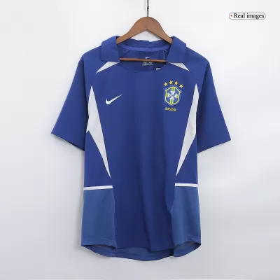 Men's Brazil Retro Away Soccer Jersey 2002 - worldjerseyshop