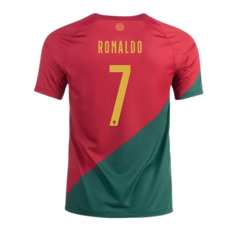 Men's Portugal RONALDO #7 Home World Cup Soccer Short Sleeves Jersey 2022 - worldjerseyshop
