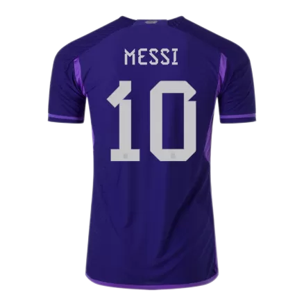 Men's Argentina Messi #10 Away World Cup Player Version Soccer Jersey 2022 - worldjerseyshop
