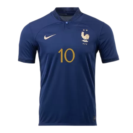 Men's France MBAPPE #10 Home World Cup Soccer Short Sleeves Jersey 2022 - worldjerseyshop