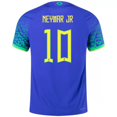 Men's Brazil NEYMAR JR #10 Away Player Version Soccer Jersey 2022 - worldjerseyshop