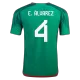 Women's Mexico E.ÁLVAREZ #4 Home Soccer Jersey Shirt 2022 - worldjerseyshop