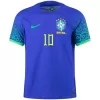 Men's Brazil NEYMAR JR #10 Away Player Version Soccer Jersey 2022 - worldjerseyshop