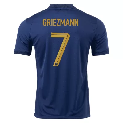 Men's France GRIEZMANN #7 Home World Cup Soccer Short Sleeves Jersey 2022 - worldjerseyshop