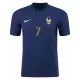 Men's France GRIEZMANN #7 Home World Cup Player Version Soccer Jersey 2022 - worldjerseyshop