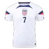 Men's USA HEATH #7 Home World Cup Soccer Short Sleeves Jersey 2022 - worldjerseyshop