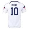 Men's USA PULISIC #10 Home World Cup Soccer Short Sleeves Jersey 2022 - worldjerseyshop