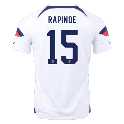 Men's USA RAPINOE #15 Home World Cup Soccer Short Sleeves Jersey 2022 - worldjerseyshop