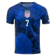Men's USA HEATH #7 Away World Cup Soccer Short Sleeves Jersey 2022 - worldjerseyshop