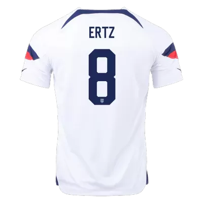 Men's USA ERTZ #8 Home World Cup Soccer Short Sleeves Jersey 2022 - worldjerseyshop