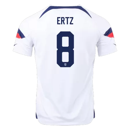 Men's USA ERTZ #8 Home World Cup Soccer Short Sleeves Jersey 2022 - worldjerseyshop