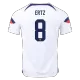 Men's USA ERTZ #8 Home World Cup Soccer Short Sleeves Jersey 2022 - worldjerseyshop