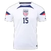 Men's USA RAPINOE #15 Home World Cup Soccer Short Sleeves Jersey 2022 - worldjerseyshop