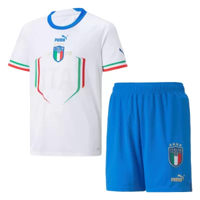 Kids Italy Away Soccer Jersey Kits(Jersey+Shorts) 2022 - worldjerseyshop