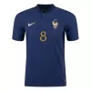 Men's France TCHOUAMENI #8 Home World Cup Player Version Soccer Jersey 2022 - worldjerseyshop