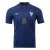 Men's France TCHOUAMENI #8 Home World Cup Soccer Short Sleeves Jersey 2022 - worldjerseyshop