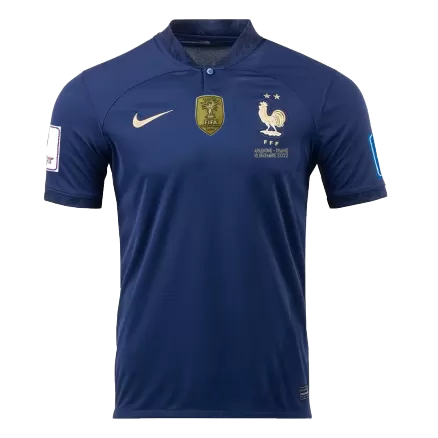 Men's France Final Edition World Cup Home Soccer Short Sleeves Jersey 2022 - worldjerseyshop