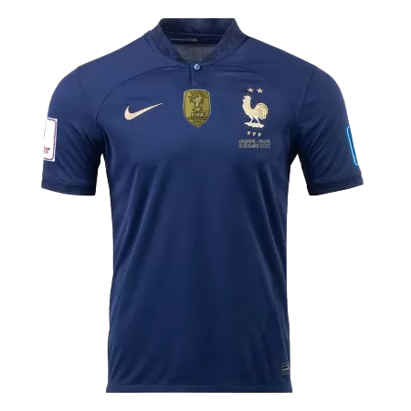 Men's France Final Edition World Cup Home Soccer Short Sleeves Jersey 2022 - worldjerseyshop