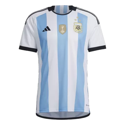 Men's Argentina World Cup Home Soccer Short Sleeves Jersey 2022 - worldjerseyshop