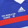 Men's France Retro Home Soccer Long Sleeves Jersey 1998 - worldjerseyshop