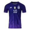 Men's Argentina Messi #10 Away World Cup Champion Edition Player Version Soccer Jersey 2022 - worldjerseyshop