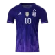 Men's Argentina Messi #10 Away World Cup Champion Edition Player Version Soccer Jersey 2022 - worldjerseyshop