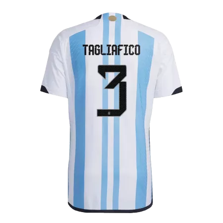 Men's Argentina TAGLIAFICO #3 Home World Cup Player Version Soccer Jersey 2022 - worldjerseyshop