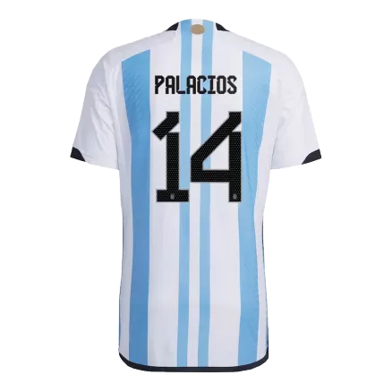 Men's Argentina PALACIOS #14 Home World Cup Player Version Soccer Jersey 2022 - worldjerseyshop