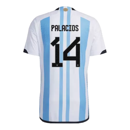 Men's Argentina PALACIOS #14 Home World Cup Player Version Soccer Jersey 2022 - worldjerseyshop