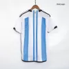 Men's Argentina Sign MESSI #10 Home World Cup Soccer Short Sleeves Jersey 2022 - worldjerseyshop