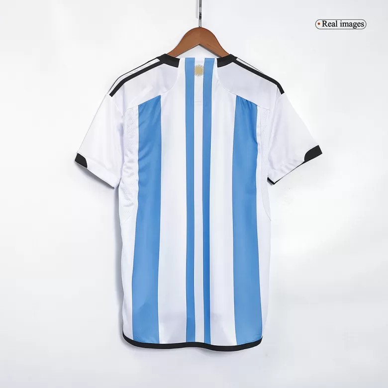 Men's Argentina World Cup Home Soccer Short Sleeves Jersey 2022 - worldjerseyshop