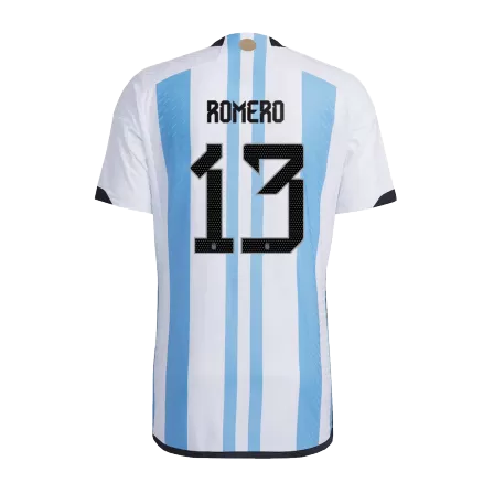 Men's Argentina ROMERO #13 Home World Cup Player Version Soccer Jersey 2022 - worldjerseyshop