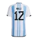Men's Argentina RULLI #12 Home World Cup Player Version Soccer Jersey 2022 - worldjerseyshop
