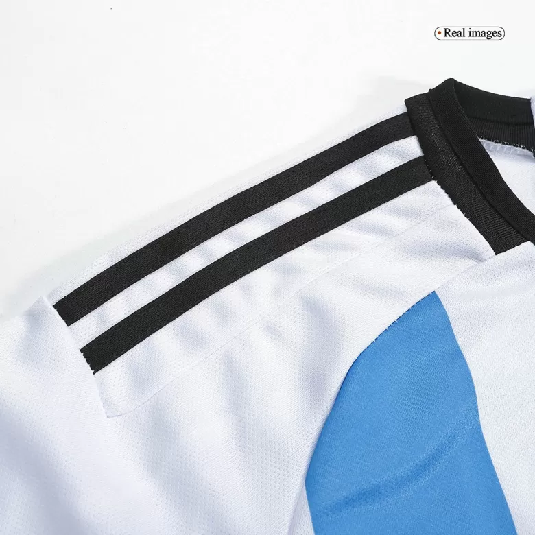 Men's Argentina Sign MESSI #10 Home World Cup Soccer Short Sleeves Jersey 2022 - worldjerseyshop