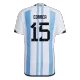 Men's Argentina CORREA #15 Home World Cup Player Version Soccer Jersey 2022 - worldjerseyshop