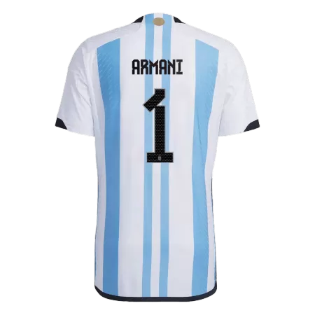 Men's Argentina ARMANI #1 Home World Cup Player Version Soccer Jersey 2022 - worldjerseyshop