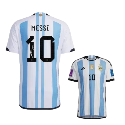 Men's Argentina MESSI #10 Home Champions Player Version Soccer Jersey 2022 - worldjerseyshop
