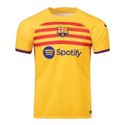 Men's Barcelona Fourth Away Soccer Short Sleeves Jersey 2023/24 - worldjerseyshop