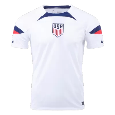 Men's USA World Cup Home Soccer Short Sleeves Jersey 2022 - worldjerseyshop